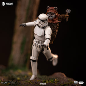 PRE-ORDER: AT-ST AND CHEWBACCA DEMI ART SCALE