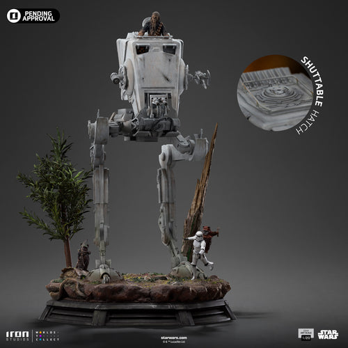 PRE-ORDER: AT-ST AND CHEWBACCA DEMI ART SCALE