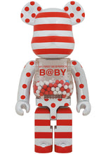 Load image into Gallery viewer, MY FIRST BEARBRICK BABY RED AND SILVER CHROME 1000%