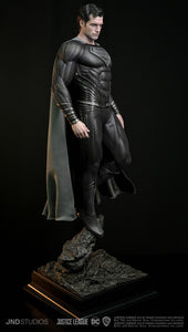 JUSTICE LEAGUE SUPERMAN BLACK COSTUME HYPERREAL STATUE