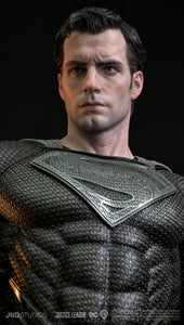 JUSTICE LEAGUE SUPERMAN BLACK COSTUME HYPERREAL STATUE