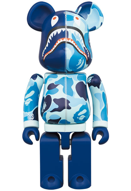 BAPE ABC CAMO SHARK BLUE 200% BEARBRICK – Maxicollector