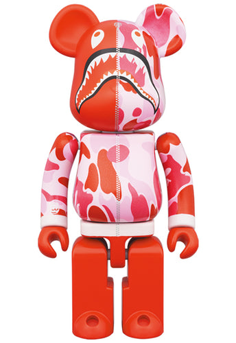BAPE ABC CAMO SHARK PINK 200% BEARBRICK