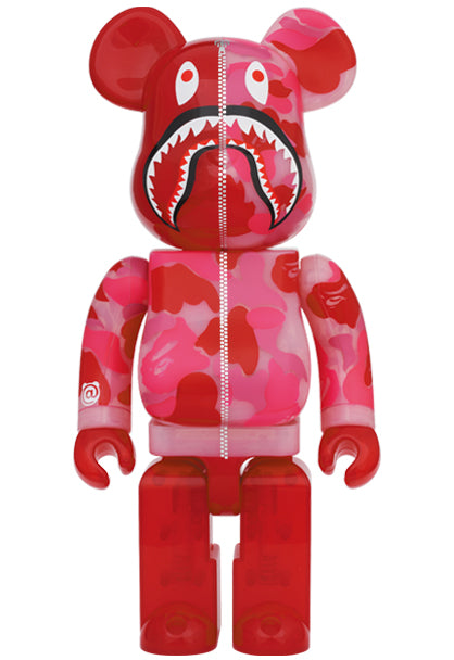 BAPE CLEAR CAMO SHARK PINK BEARBRICK SET – Maxicollector