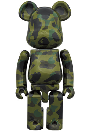 BAPE SUPER ALLOY 1ST CAMO GREEN 200% BEARBRICK