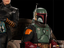 Load image into Gallery viewer, BOBA FETT AND FENNEC ON THRONE DELUXE ART SCALE
