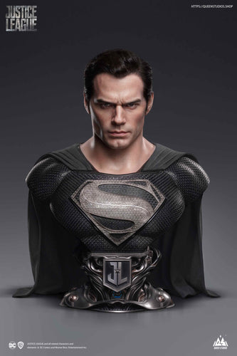 PRE-ORDER: SUPERMAN BLACK COSTUME LIFE SIZE BUST